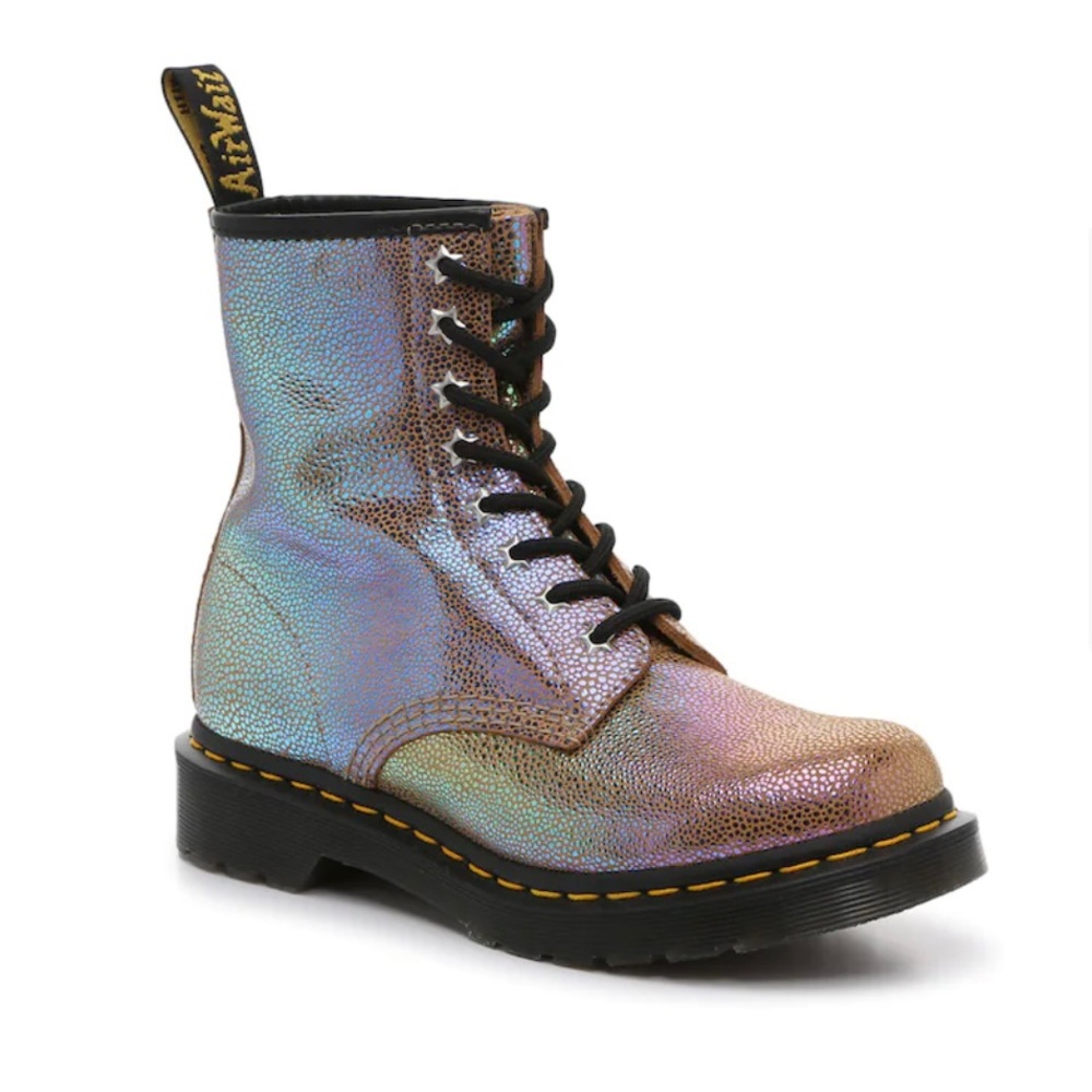 Dr. Martens UK 5 / US 7 Multicolor Oil Slick 1460 Combat Boot NWT/NIB